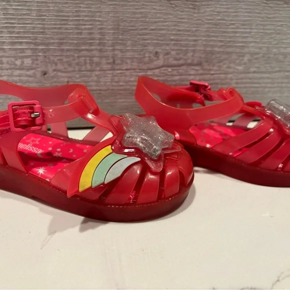 32442 MINI MELISSA POSSESSION II 06376 PINK HAPPY SANDAL FOR TODDLER Size 8 - Picture 3 of 6